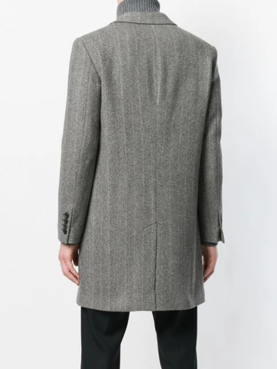 Shop Ami Alexandre Mattiussi Two Buttons Coat In Black