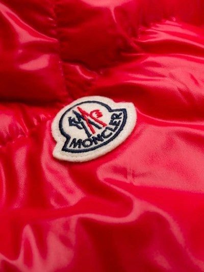 Shop Moncler Zipped Padded Jacket In 455 Red