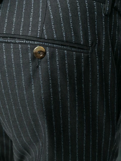 Shop Gucci Heritage Logo Stripe Suit In Black