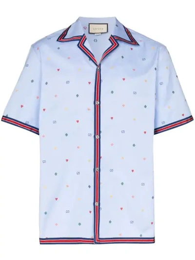 Gucci Blue Oversized Bowling Shirt – BlackSkinny