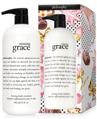 Shop Philosophy Amazing Grace Firming Body Emulsion, 32-oz. In N/a