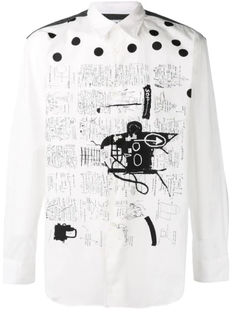 cdg shirt basquiat
