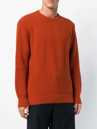 Shop Universal Works Rib Knit Sweater In Yellow