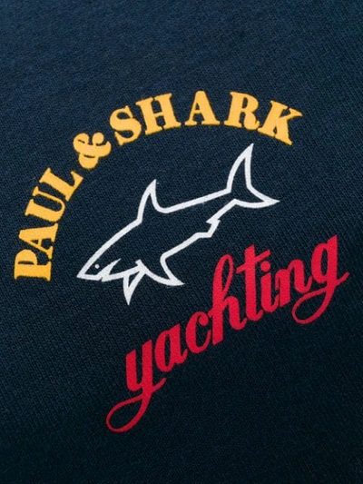 Shop Paul & Shark T-shirt Mit Rundhalsausschnitt In Blue