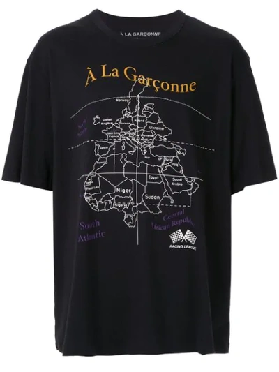 Shop À La Garçonne Mapa  + Hering Oversized T-shirt In Black