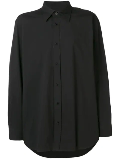 Shop Raf Simons Joy Division Embroidered Shirt In Black