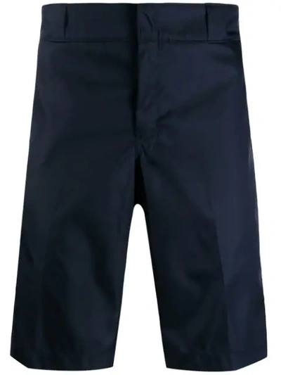 Shop Prada Classic Bermuda Shorts In Blue