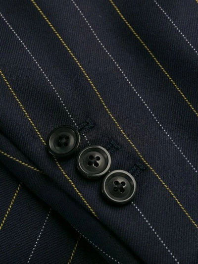 Shop Cobra Sc Pinstripe Button Blazer In Blue