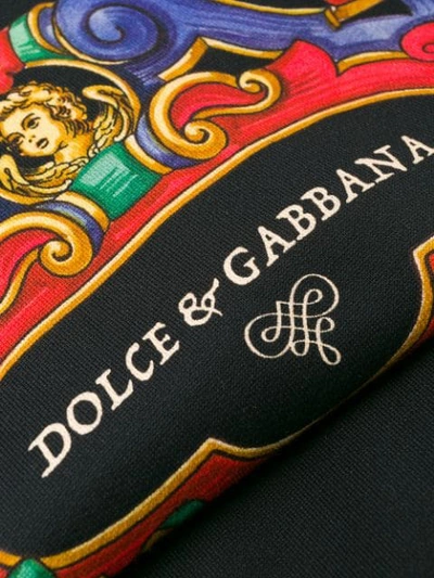 Shop Dolce & Gabbana Heraldic Print Sweatshirt In Black