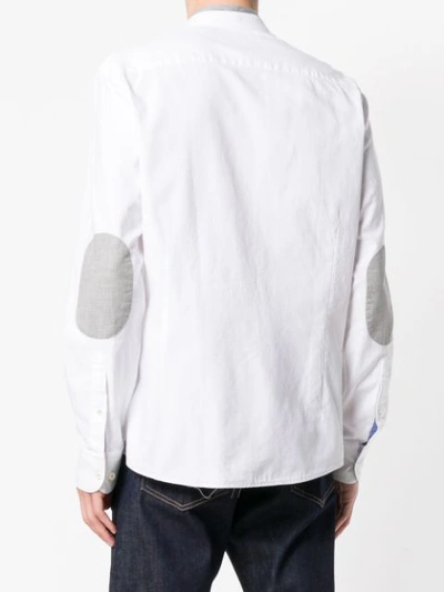 Shop Hackett Mandarin Collar Shirt - White