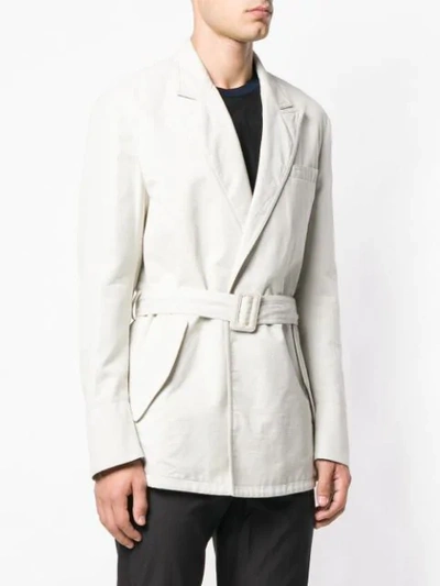 Shop Maison Margiela Short Trench Coat In Neutrals