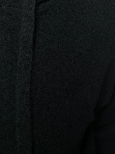 Shop Laneus Knitted Long-sleeved Hoodie In Black
