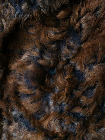 SIES MARJAN FUR TEXTURED COAT - 棕色