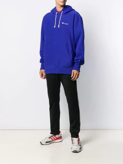 Shop Champion Logo Embroidered Hoodie In Bs103