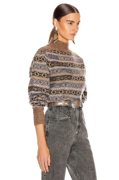 Shop Isabel Marant Étoile Ned Sweater In Greyish Blue