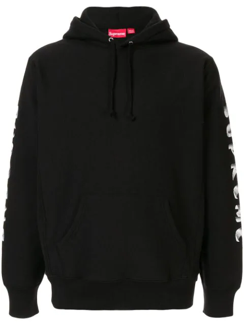 gradient sleeve hooded sweatshirt supreme
