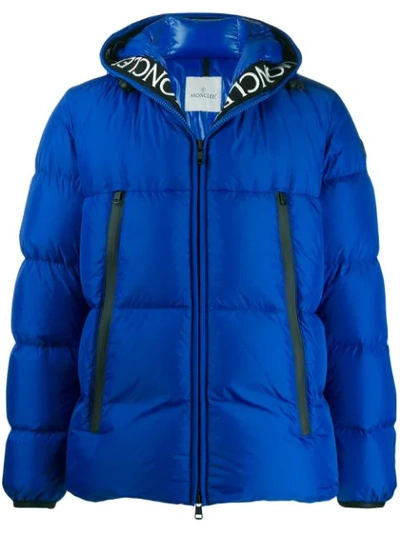 Shop Moncler Montcla Padded Jacket In Blue