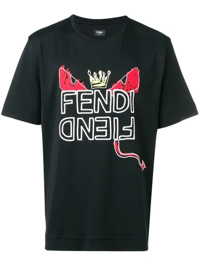 Shop Fendi Fiend T In Black