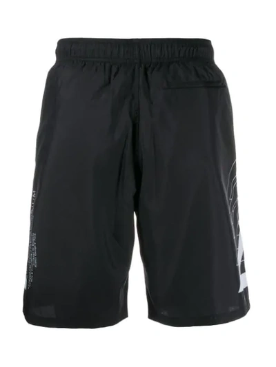 GIVENCHY LOGO SWIM SHORTS - 黑色