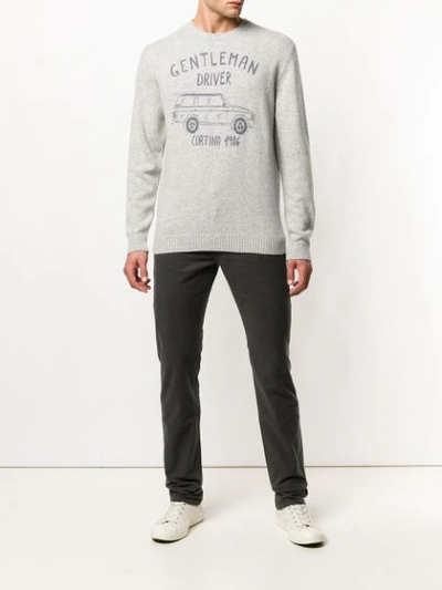 Shop Mc2 Saint Barth Gentleman Driver Sweater In Grey