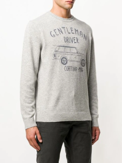 Shop Mc2 Saint Barth Gentleman Driver Sweater In Grey