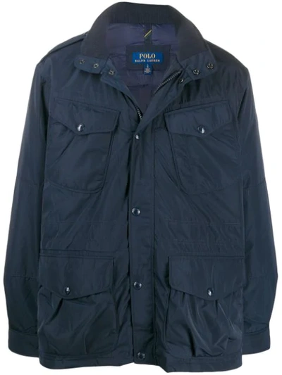 Shop Polo Ralph Lauren Feather Down Jacket In Blue