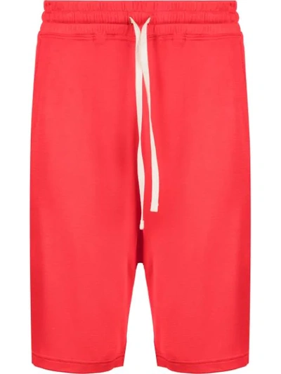 Shop Vivienne Westwood Anglomania Logo Embroidered Shorts In Red