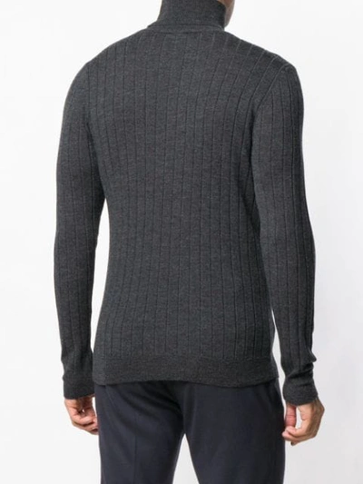 Shop Barena Venezia Barena Plain Turtleneck Sweater - Grey