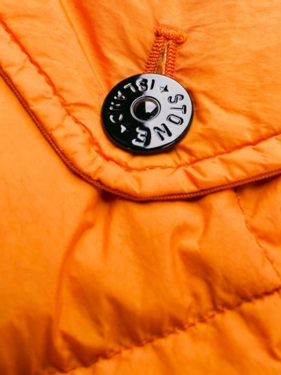 STONE ISLAND PUFFER GILET - 橘色