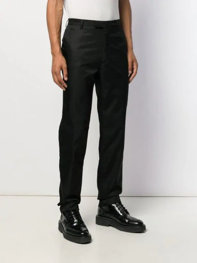 Shop Prada Tailored Straight Leg Trousers In Black