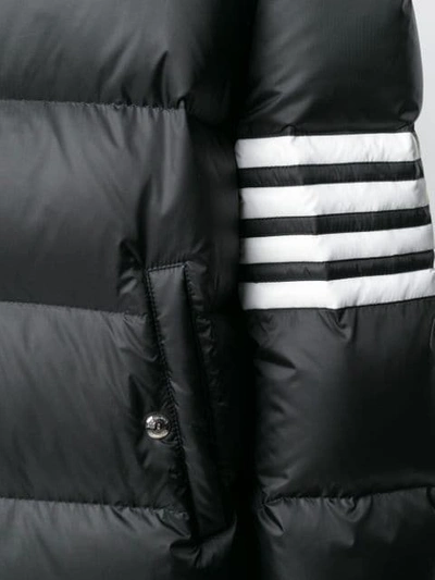 Shop Thom Browne 4-bar Padded Coat In Black