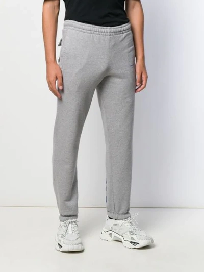 Shop Off-white Arrows Printed Track Pants In Grey