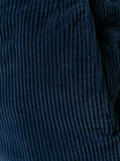 Shop Thom Browne Garment Dye Corduroy Chino In Blue