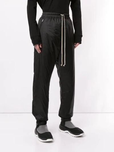 Shop Rick Owens Drop Crotch Trousers In Black