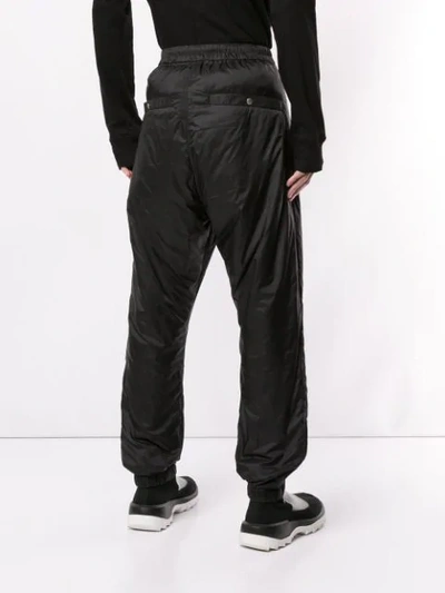 Shop Rick Owens Drop Crotch Trousers In Black