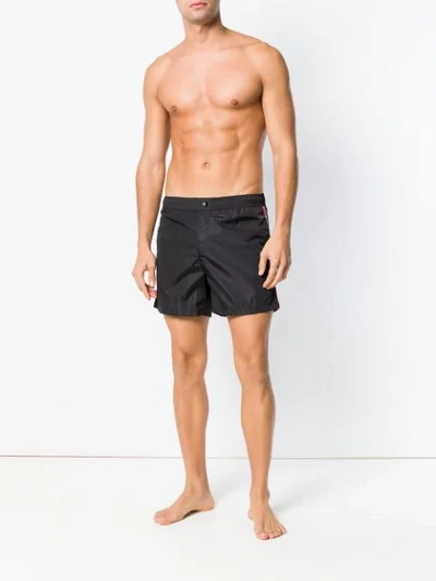 Shop Moncler Swim Shorts - Black