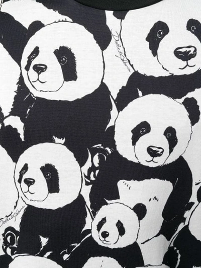 Shop Dolce & Gabbana Panda Print T In Hav86 Panda Fdo Panna