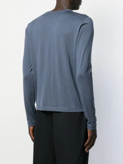 Shop Jil Sander Crew Neck Jumper In Blue