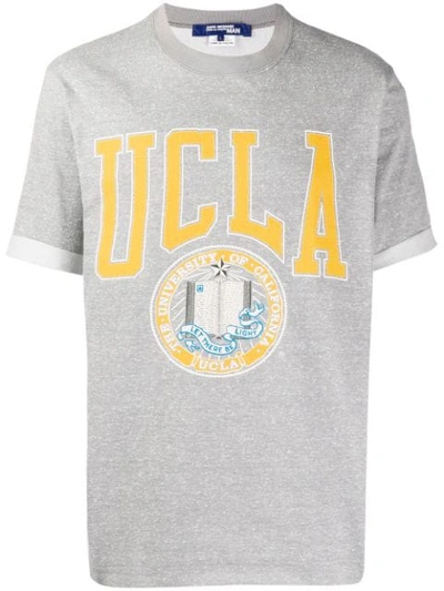 Shop Junya Watanabe Ucla Print T-shirt In Grey