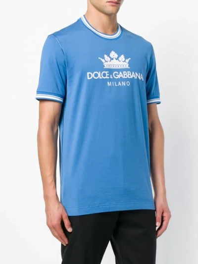 Shop Dolce & Gabbana Logo Print T-shirt - Blue