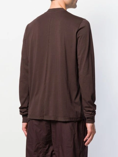 Shop Rick Owens Drkshdw Crew-neck Sweatshirt In Brown