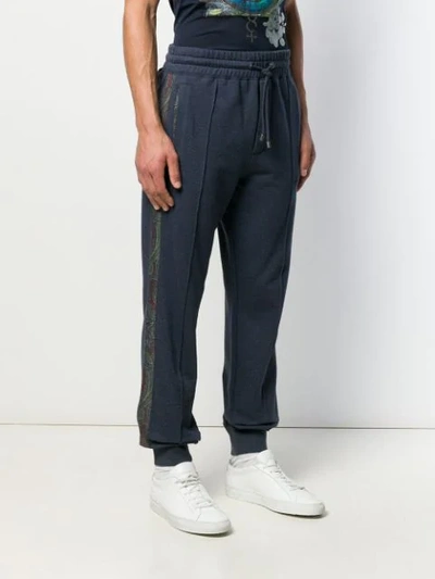 Shop Etro Jersey Sweatpants In Blue