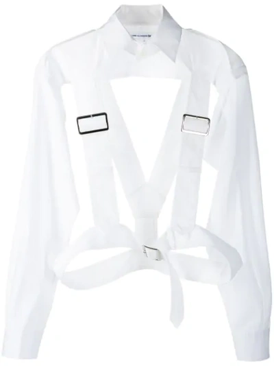 Comme Des Garcons Shirt White Harness Shirt In 2 White