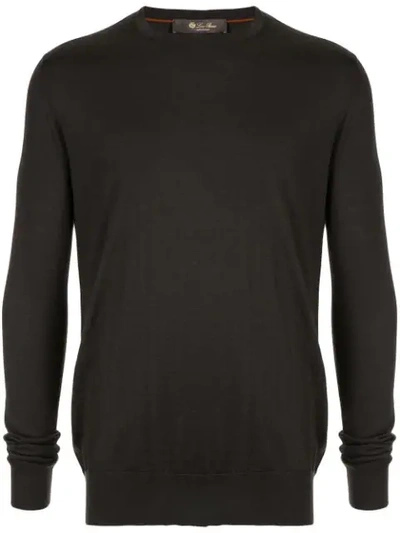 Loro Piana Girocollo Crew Neck T-shirt In Black