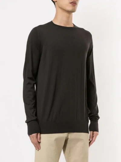 Loro Piana Girocollo Crew Neck T-shirt In Black