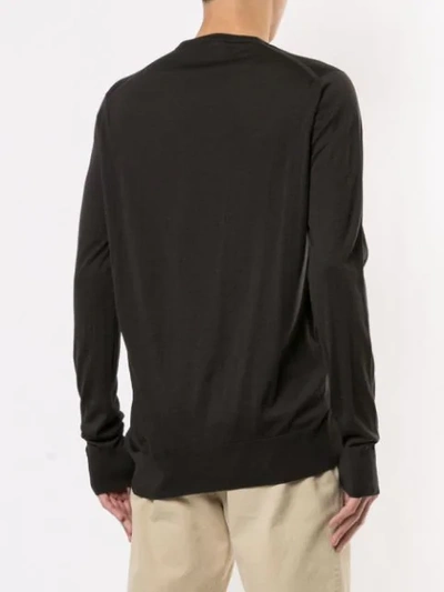 Loro Piana Girocollo Crew Neck T-shirt In Black