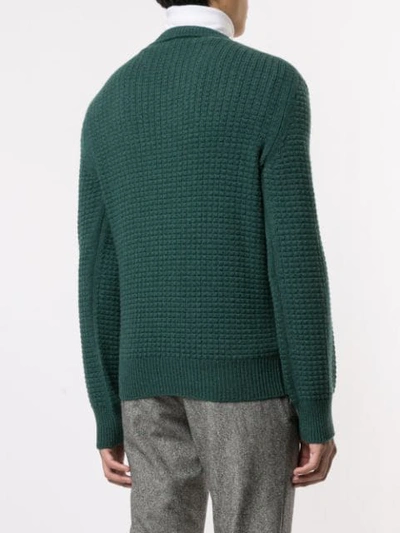 Shop Cerruti 1881 Knitted Jumper In Green