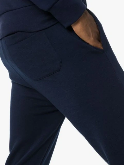 Shop Polo Ralph Lauren Logo Print Sweatpants In Blue