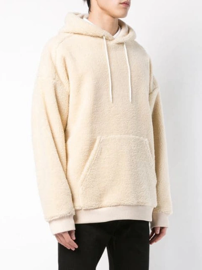 Shop Givenchy Back Logo Patch Hoodie In Neutrals