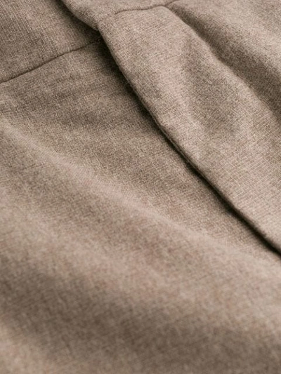 Shop Maison Flaneur Tailored Straight Leg Trousers In Neutrals